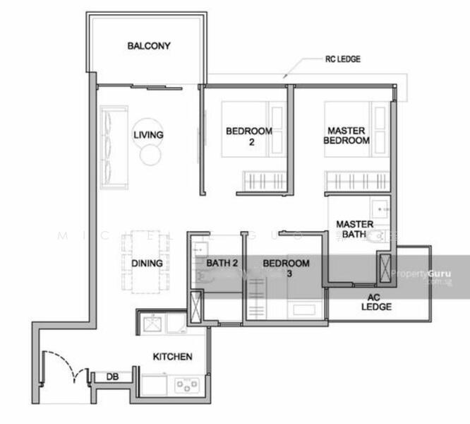 Kingsford Waterbay Condominium For Sale at S$ 1,200,000 | PropertyGuru Singapore