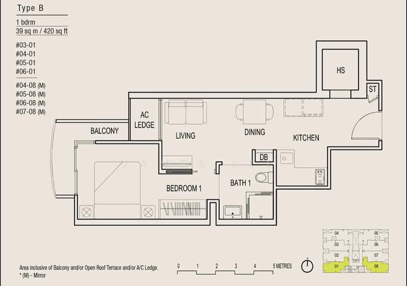 Treasures @ G20, 35 Lorong 20 Geylang, 1 Bedroom, 420 sqft, Condominium For Rent, by James Lee, 23947278 - PropertyGuru.com.sg