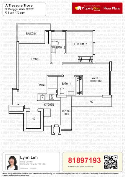 A Treasure Trove, 62 Punggol Walk, 2 Bedrooms, 775 sqft, Condominium For Rent, by Lynn Lim, 23971281 - PropertyGuru.com.sg