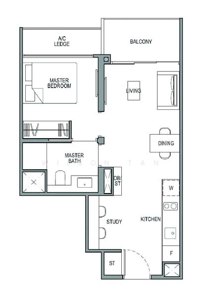 Park Colonial, 2 Woodleigh Lane, 1 Bedroom, 506 sqft, Condominium For Rent, by Wilson Tan, 23980161 - PropertyGuru.com.sg