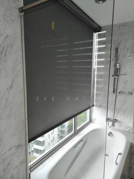 New Blinds at Master Bathroom windows