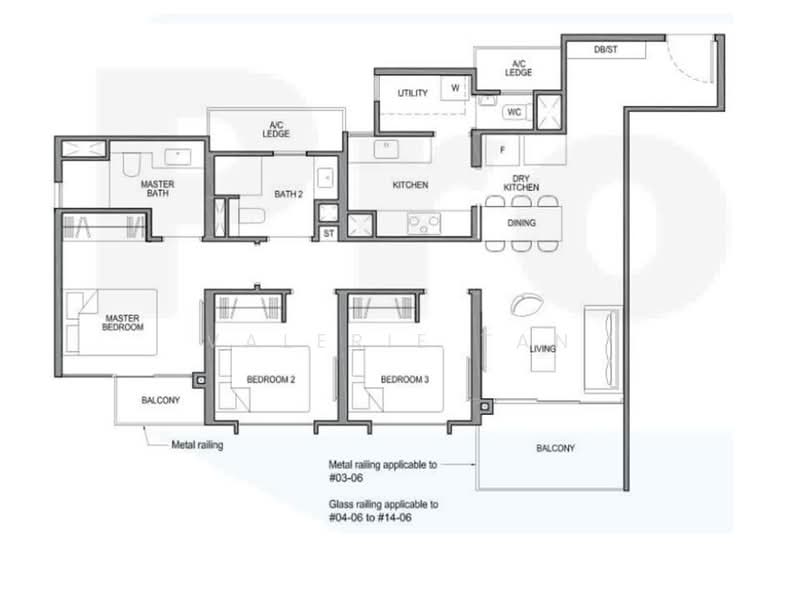Park Colonial, 2 Woodleigh Lane, Macpherson / Potong Pasir, 3 Bedrooms, 1,023 sqft, Condominium For Rent, by Valerie Tan, 23988273 - PropertyGuru.com.sg
