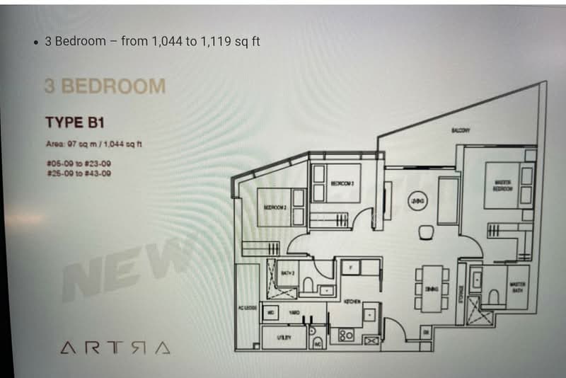 Artra, 10 Alexandra View, 3 Bedrooms, 1,044 sqft, Condominium For Sale, by Kyne Phng, 23988964 - PropertyGuru.com.sg