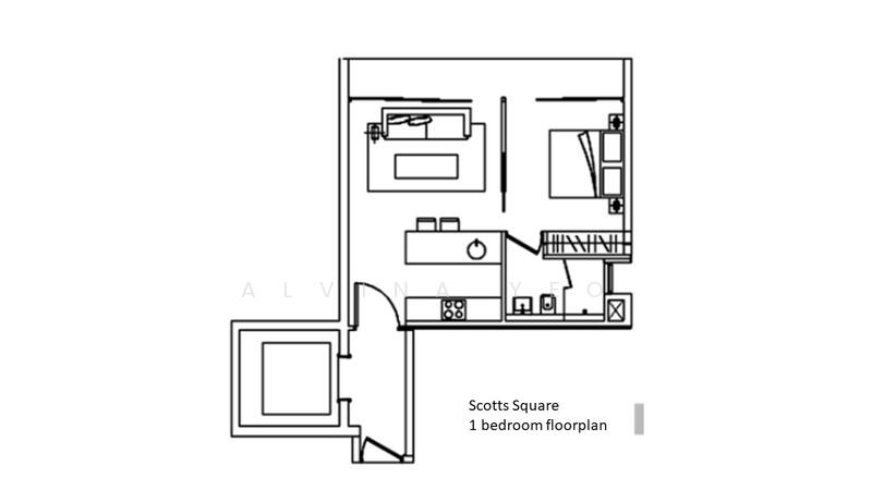 1 bedroom floorplan