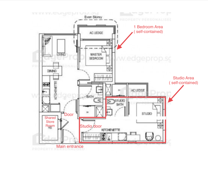 The Hillford, 176 Jalan Jurong Kechil, 1 Bedroom, 398 sqft, Condominium For Rent, by Kelvin Thia, 23997878 - PropertyGuru.com.sg