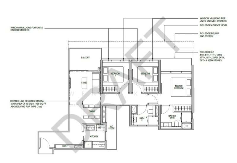 Whistler Grand, 107 West Coast Vale, 3 Bedrooms, 958 sqft, Condominium For Rent, by Wendy Koh, 24002850 - PropertyGuru.com.sg