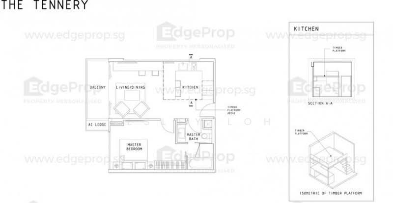 The Tennery, 3 Woodlands Road, 1 Bedroom, 614 sqft, Condominium For Rent, by Lesley Loh, 24003876 - PropertyGuru.com.sg