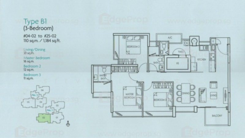 One St Michael's, 1 Saint Michael's Road, 3 Bedrooms, 1,184 sqft, Condominium For Rent, by Steven Lee 李文辉, 24009822 - PropertyGuru.com.sg