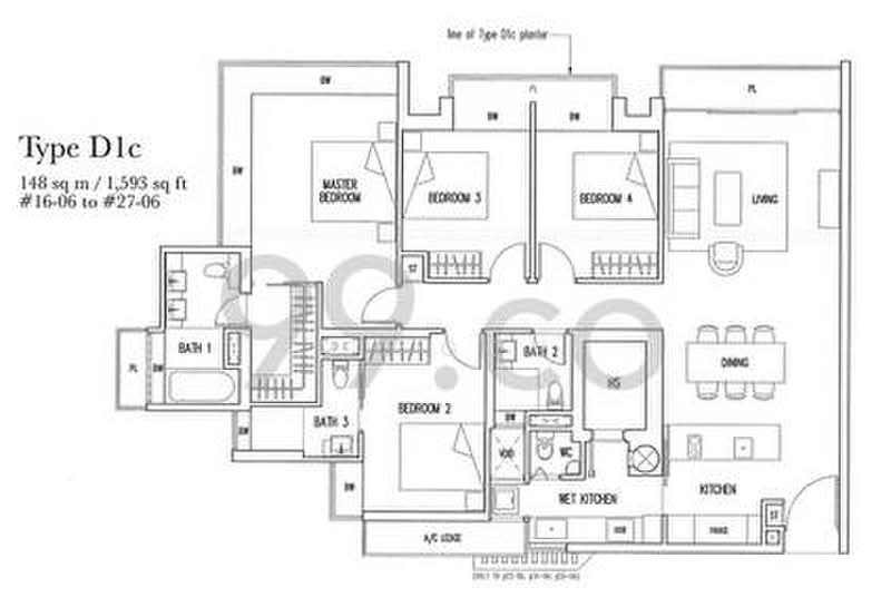 One Devonshire, 1 Devonshire Road, 4 Bedrooms, 1,593 sqft, Condominium For Rent, by MH Goh, 24014281 - PropertyGuru.com.sg
