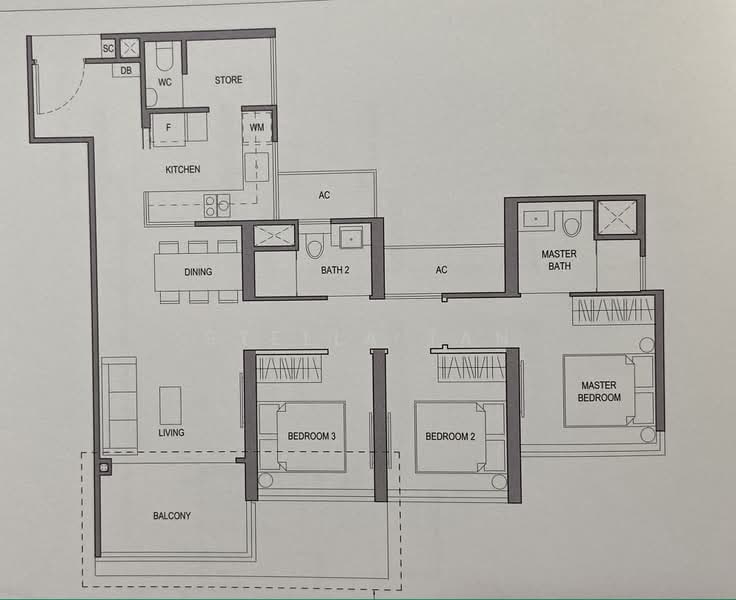 Parc Botannia, 18 Fernvale Street, 3 Bedrooms, 1,163 sqft, Condominium For Rent, by Stella TAN 陳秋錦, 24018654 - PropertyGuru.com.sg