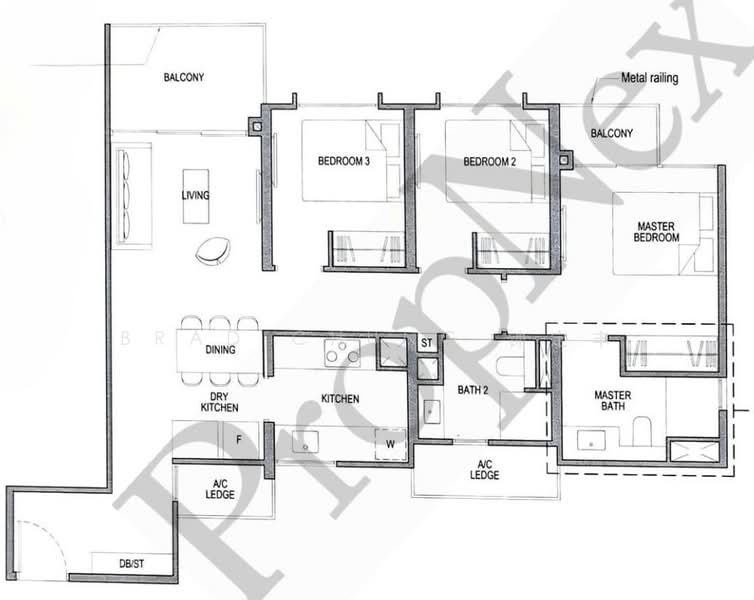 Park Colonial, 2 Woodleigh Lane, 3 Bedrooms, 980 sqft, Condominium For Sale, by Brad Chung 钟定丰, 24023251 - PropertyGuru.com.sg