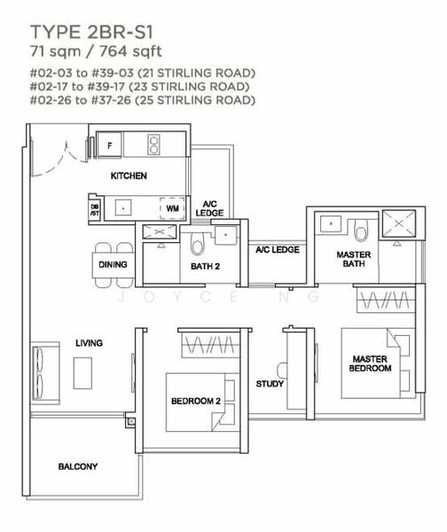 Stirling Residences, 21 Stirling Road, 2 Bedrooms, 764 sqft, Apartment For Rent, by Joyce Ng, 24028565 - PropertyGuru.com.sg