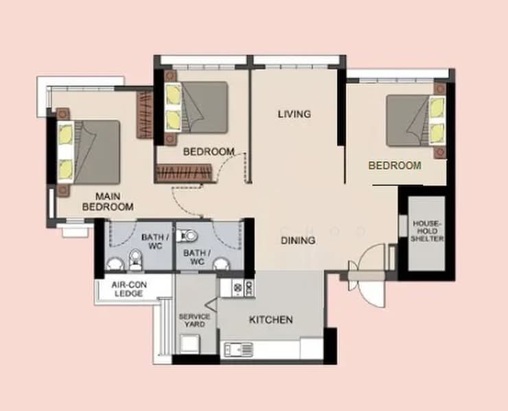 208B Clementi Avenue 6, 208B Clementi Avenue 6, 3 Bedrooms, 1,001 sqft, HDB Flat For Rent, by Yiping Choo, 24030141 - PropertyGuru.com.sg