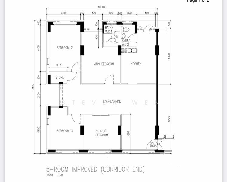 NEWest, 1 West Coast Drive, 700 sqft, Shop / Shophouse For Sale, by Steven Wen, 24034356 - actual floor plan avail upon request only.. - CommercialGuru.com.sg