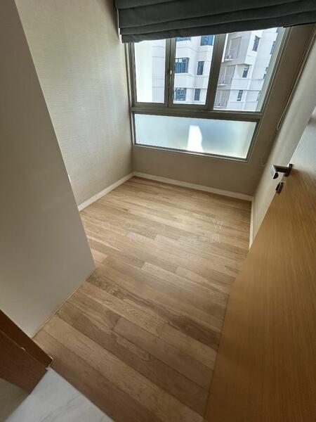 Newly polished flooring 