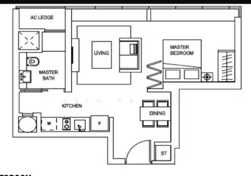 Skyline Residences, 612 Telok Blangah Road, 1 Bedroom, 484 sqft, Condominium For Rent, by Rachel Yeen, 24045773 - PropertyGuru.com.sg