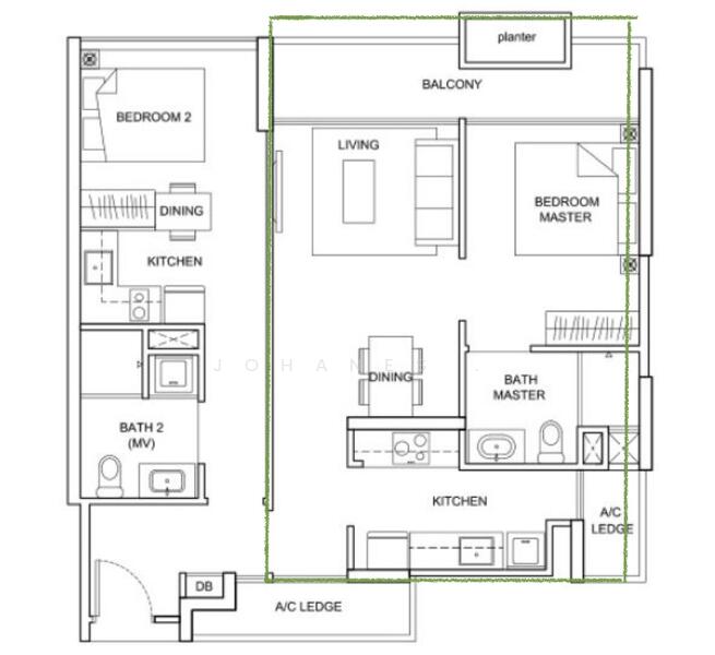 The Santorini, 23 Tampines Street 86, Pasir Ris / Tampines, 1 Bedroom, 490 sqft, Condominium For Rent, by Johanes ., 24051145 - PropertyGuru.com.sg