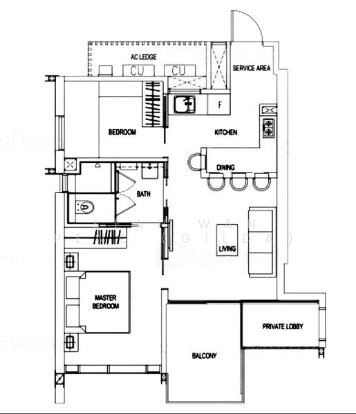 8 Hullet, 8 Hullet Road, 2 Bedrooms, 667 sqft, Condominium For Rent, by Seah Wan Peng (Gilda), 24051391 - PropertyGuru.com.sg
