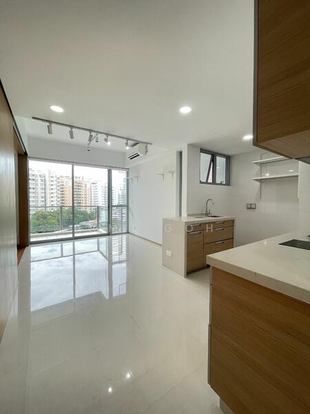 Domain 21, 23 Delta Road, 1 Bedroom, 560 sqft, Condominium For Rent, by Amy Goh, 24054522 - Living + Open Concept Kitchen - PropertyGuru.com.sg