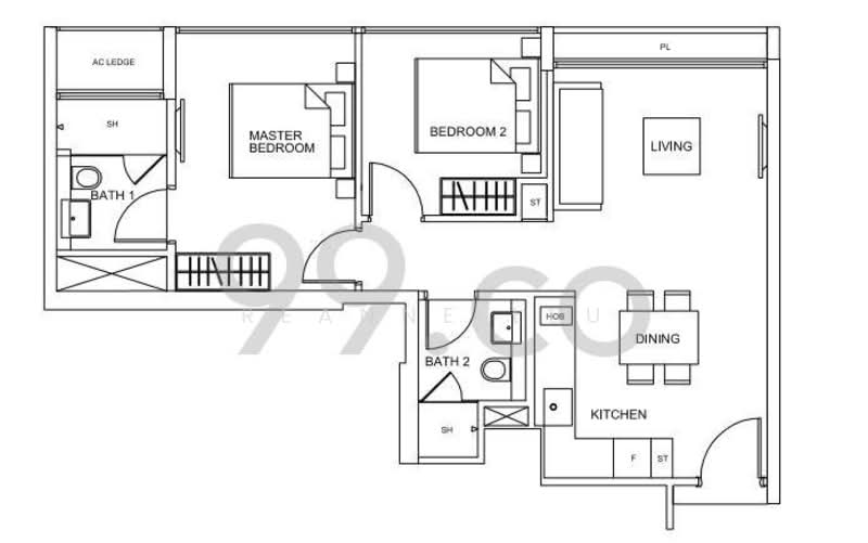 RV Residences, 465 River Valley Road, 2 Bedrooms, 688 sqft, Condominium For Rent, by ReAnne Leu, 24067752 - PropertyGuru.com.sg