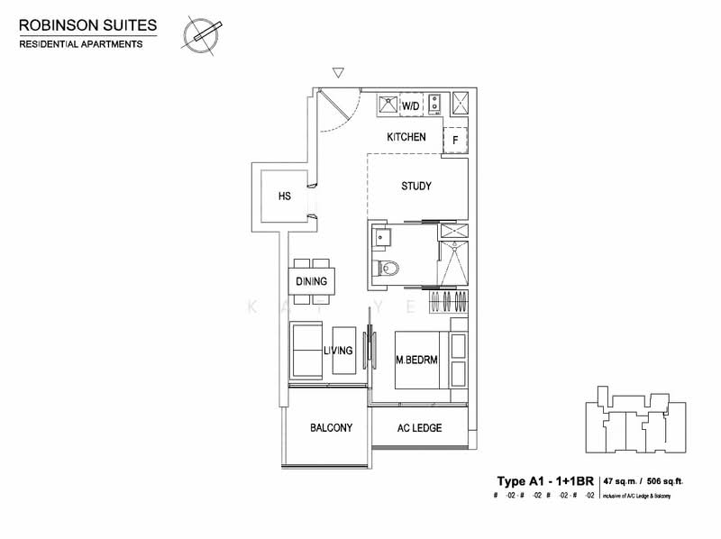 Robinson Suites, 50 Robinson Road, 1 Bedroom, 506 sqft, Condominium For Rent, by Kat Yeo, 24068372 - PropertyGuru.com.sg
