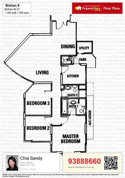 Bishan 8, 61 Bishan Street 21, 3 Bedrooms, 1,163 sqft, Condominium For Rent, by Chia Sandy, 24068765 - PropertyGuru.com.sg