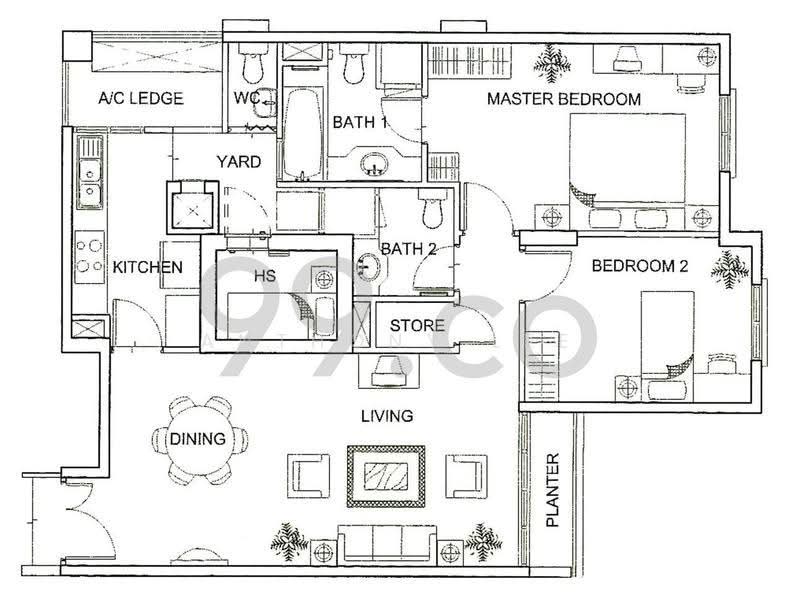 Yishun Sapphire, 42 Canberra Drive, Sembawang / Yishun, 2 Bedrooms, 1,023 sqft, Condominium For Rent, by Anthony Lee, 24074337 - PropertyGuru.com.sg