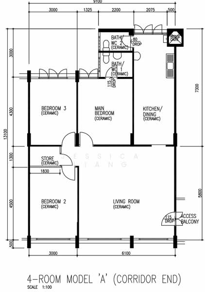 427 Yishun Avenue 11, 427 Yishun Avenue 11, 3 Bedrooms, 1,119 sqft, HDB Flat For Rent, by Jessica Liang, 24077939 - PropertyGuru.com.sg