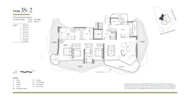 Park Nova, 18 Tomlinson Road, 3 Bedrooms, 2,207 sqft, Condominium For Sale, by Sean Kok 郭兆南, 24080818 - PropertyGuru.com.sg