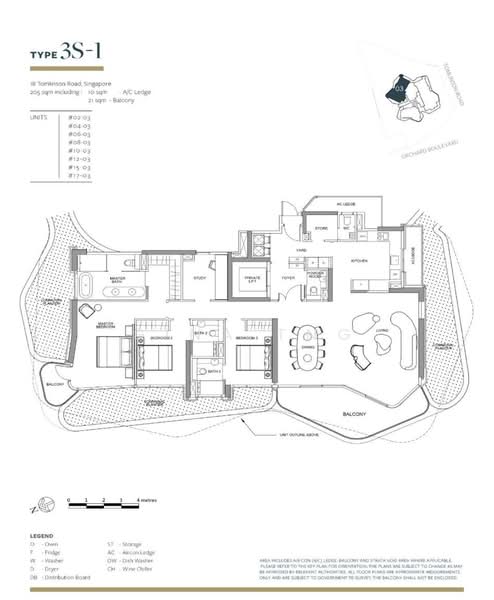 Park Nova, 18 Tomlinson Road, 3 Bedrooms, 1,432 sqft, Condominium For Sale, by Gina Tng, 24086318 - PropertyGuru.com.sg