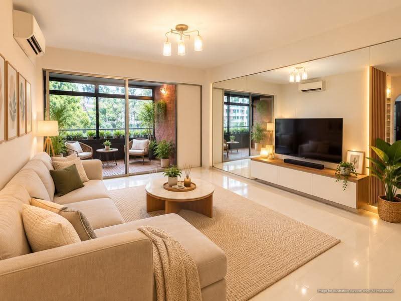 Pandan Valley, 3 Pandan Valley, Clementi Park / Upper Bukit Timah, 2 Bedrooms, 1,313 sqft, Condominium For Rent, by Pamela Lai, 24090032 - Living Room - PropertyGuru.com.sg