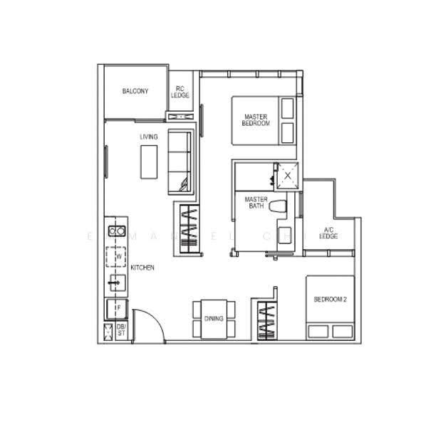 Sims Urban Oasis, 10 Sims Drive, Eunos / Geylang / Paya Lebar, 2 Bedrooms, 624 sqft, Condominium For Rent, by Emmanuel Chia, 24096657 - PropertyGuru.com.sg