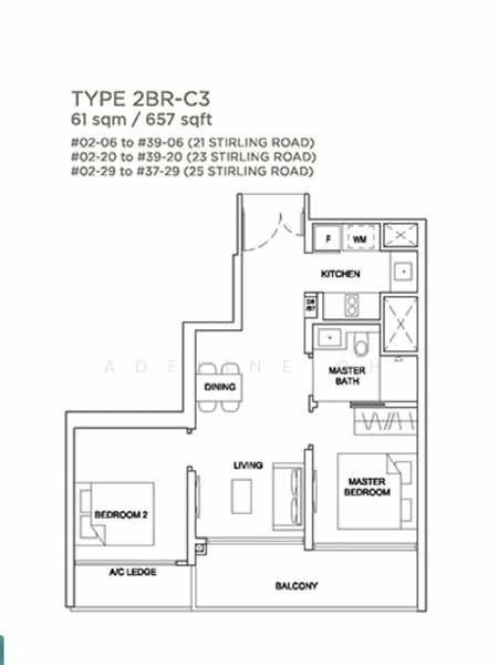 Stirling Residences, 25 Stirling Road, 2 Bedrooms, 657 sqft, Apartment For Rent, by Adeline Oh, 24097770 - PropertyGuru.com.sg