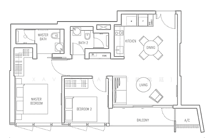 Echelon, 7 Alexandra View, 2 Bedrooms, 732 sqft, Condominium For Rent, by Xavier Aw (欧伟廷), 24099822 - PropertyGuru.com.sg
