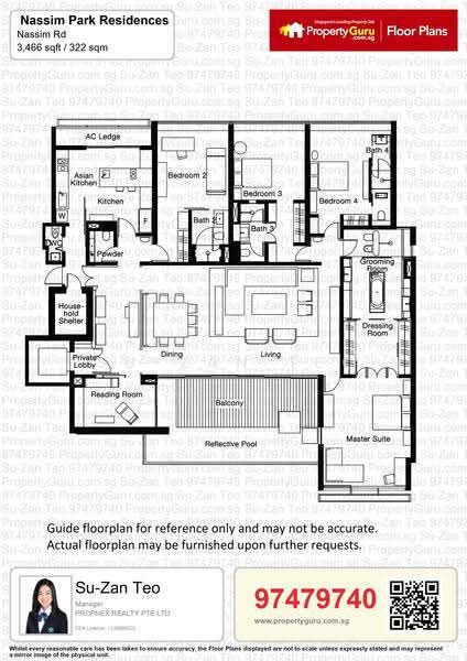 Nassim Park Residences, 17 Nassim Road, Tanglin / Holland / Bukit Timah, 4 Bedrooms, 3,466 sqft, Condominium For Sale, by Su-Zan Teo, 24100435 - PropertyGuru.com.sg