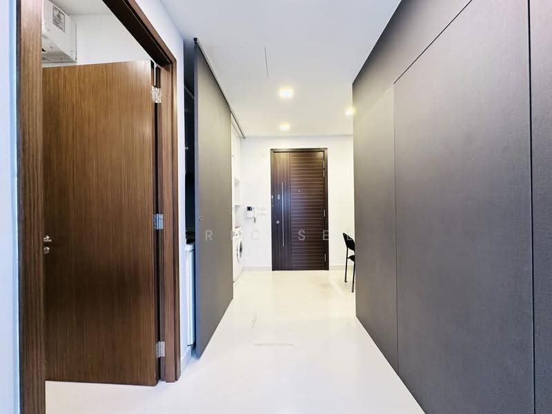 Smart Suites, 302 Sims Avenue, Eunos / Geylang / Paya Lebar, 2 Bedrooms, 958 sqft, Condominium For Rent, by Eric See, 24105482 - Reverse View from Living Room - PropertyGuru.com.sg