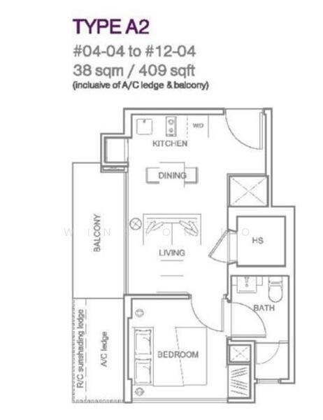 Centra Heights, 455 Sims Avenue, 1 Bedroom, 409 sqft, Apartment For Rent, by Winston Ho, 24108344 - PropertyGuru.com.sg