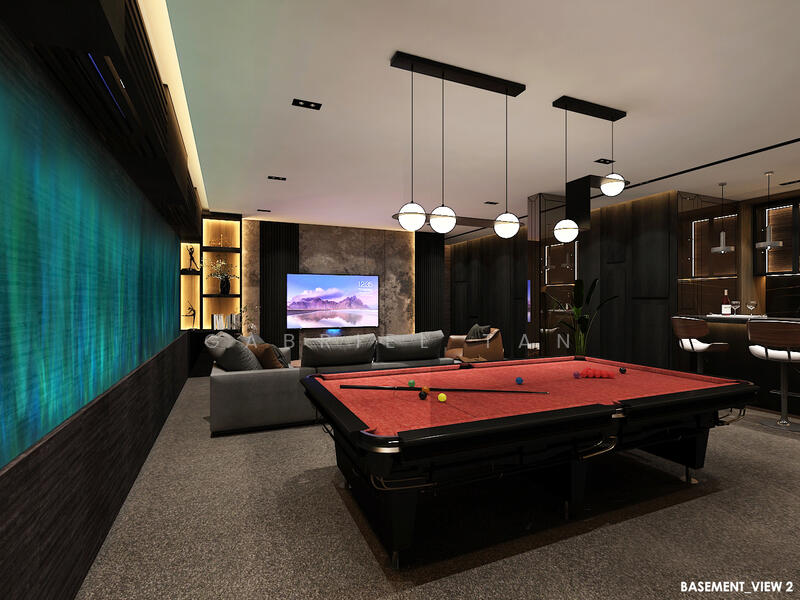 (NEW) Entertainment Room at basement level