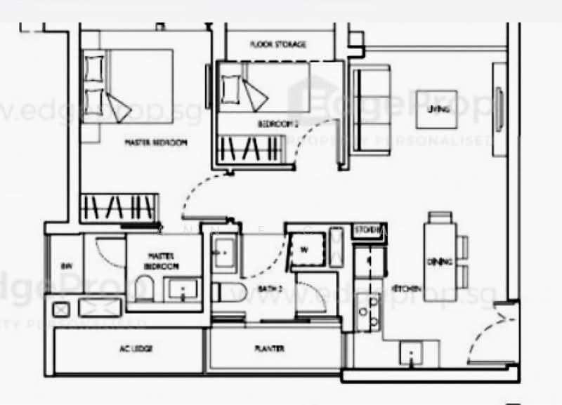 D'Nest, 131 Pasir Ris Grove, 2 Bedrooms, 753 sqft, Condominium For Rent, by Annie Chia, 24112209 - PropertyGuru.com.sg