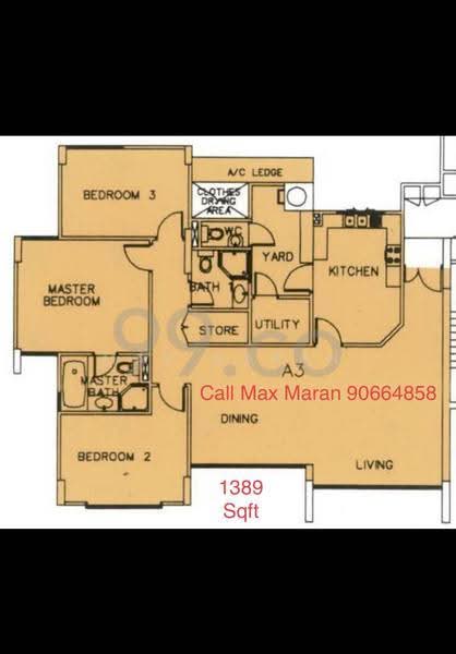 Pinevale, 8 Tampines Street 73, Pasir Ris / Tampines, 3 Bedrooms, 1,389 sqft, Condominium For Rent, by Max Maran, 24114060 - PropertyGuru.com.sg