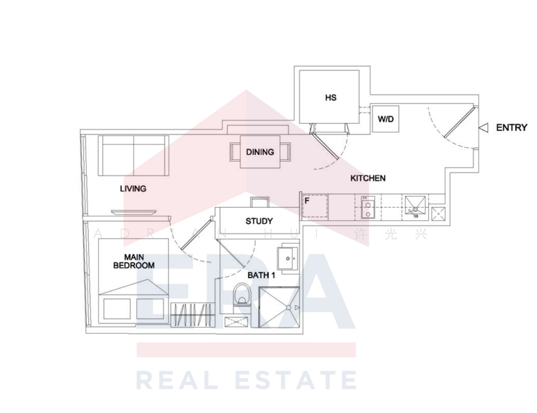 Prime Residence, 41 Lorong 22 Geylang, 1 Bedroom, 409 sqft, Condominium For Sale, by Adrian Hui 许光兴, 24117879 - PropertyGuru.com.sg