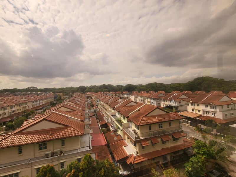 View from living room and bedrooms