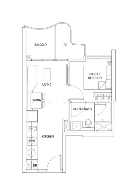 Queens Peak, 1 Dundee Road, 1 Bedroom, 431 sqft, Condominium For Rent, by Anita Ang, 24124314 - PropertyGuru.com.sg