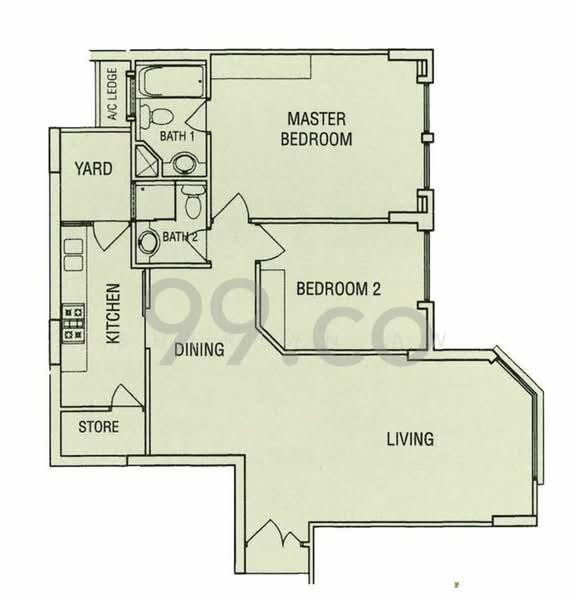 Emerald Garden, 33 Club Street, 2 Bedrooms, 979 sqft, Condominium For Rent, by Sherlyn Aw, 24128528 - PropertyGuru.com.sg