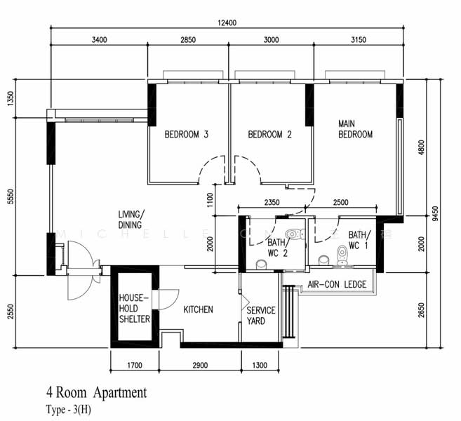 107A Canberra Street, 107A Canberra Street, 3 Bedrooms, 1,001 sqft, HDB Flat For Rent, by Michelle Ong 王金碹, 24135647 - PropertyGuru.com.sg