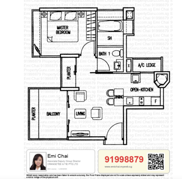 Nathan Residences, 25 Nathan Road, 1 Bedroom, 592 sqft, Condominium For Rent, by Emi Chai, 24137783 - PropertyGuru.com.sg