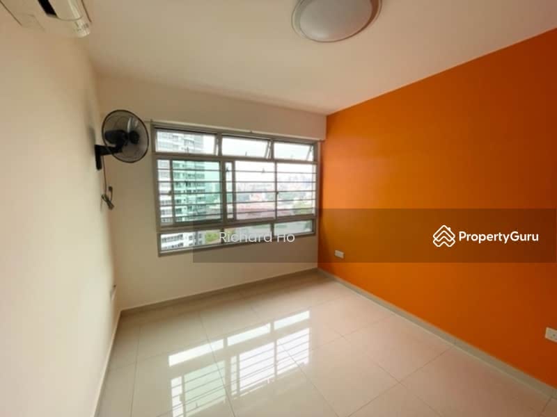 Master bedroom with attached toilet