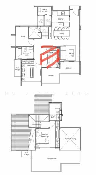 Three 11, 311 Upper Thomson Road, 2 Bedrooms, 1,453 sqft, Apartment For Rent, by Ng Siang Ling, 24153832 - PropertyGuru.com.sg