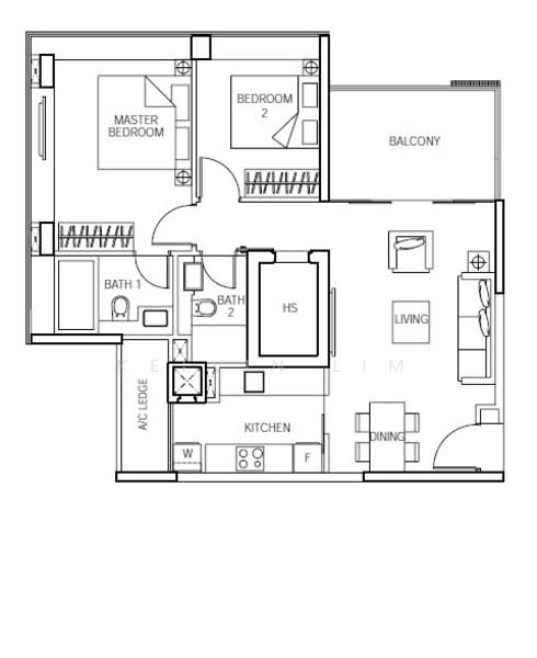 The Vermont On Cairnhill, 12B Cairnhill Rise, 2 Bedrooms, 915 sqft, Apartment For Rent, by Kelvin Lim 林德文, 24156079 - PropertyGuru.com.sg