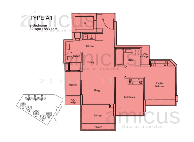 Carabelle, 55 West Coast Way, 2 Bedrooms, 883 sqft, Condominium For Rent, by Wendeline Goh, 24162518 - PropertyGuru.com.sg